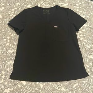 Figs Medium Black Catarina Top